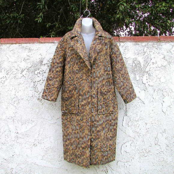 UGG HATTIE Long Oversized Coat Novelty M - Picture 7 of 10
